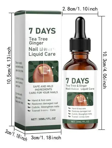 Tratamiento Líquido para Hongos y Reparación de Uñas | Cuidado Intensivo Tea Tree & Ginger