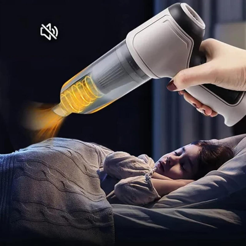 Aspirador de Mano Inalámbrico 4 en 1 con Soplador y Compresor, USB, para Hogar y Coche