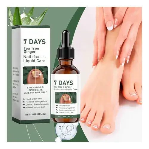 Tratamiento Líquido para Hongos y Reparación de Uñas | Cuidado Intensivo Tea Tree & Ginger