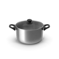 Olla de Acero con Tapa de Vidrio